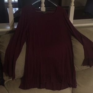 Burgundy Boutique Blouse